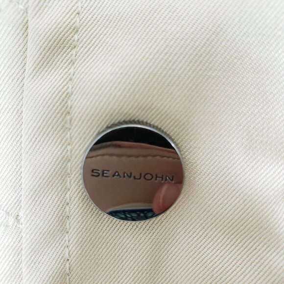 Sean John Mens Khaki‎ Quilted Hooded Jacket XL - Picture 7 of 8